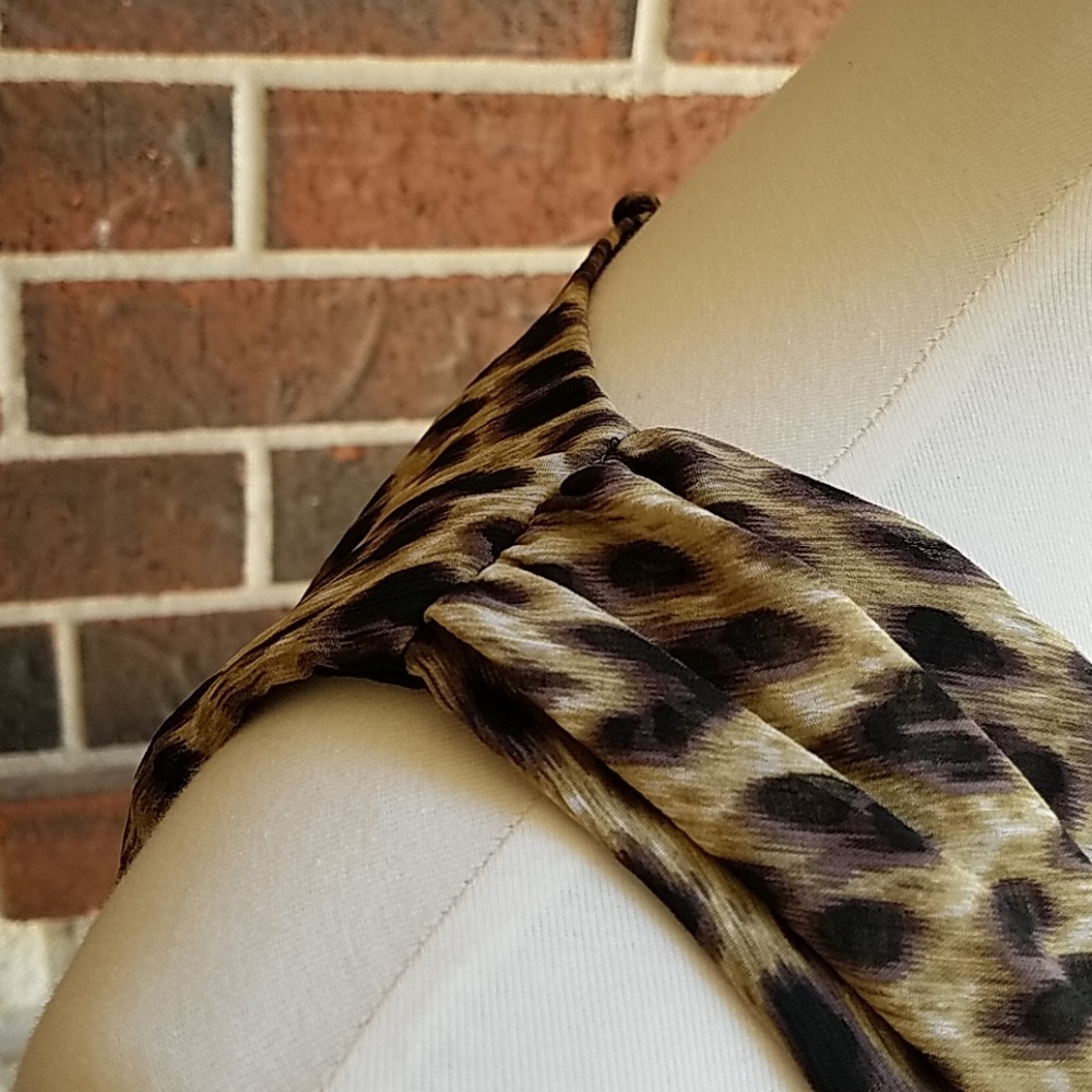 MSK Leopard Midi Dress - Picture 3 of 7